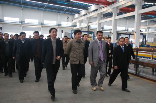 江苏副省长等向导到我分公司视察事情