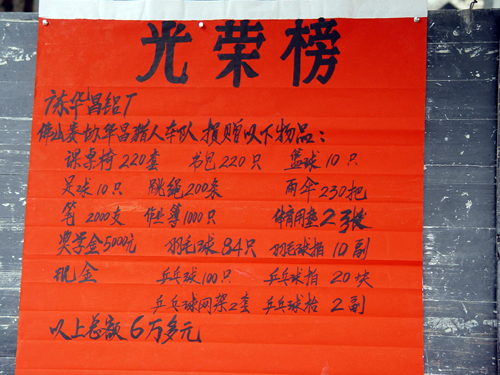 回报社会——捐资助学