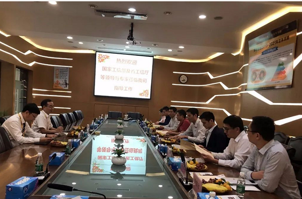 国家工信部及省工信厅等向导与专家莅临mg冰球突破铝业指导事情